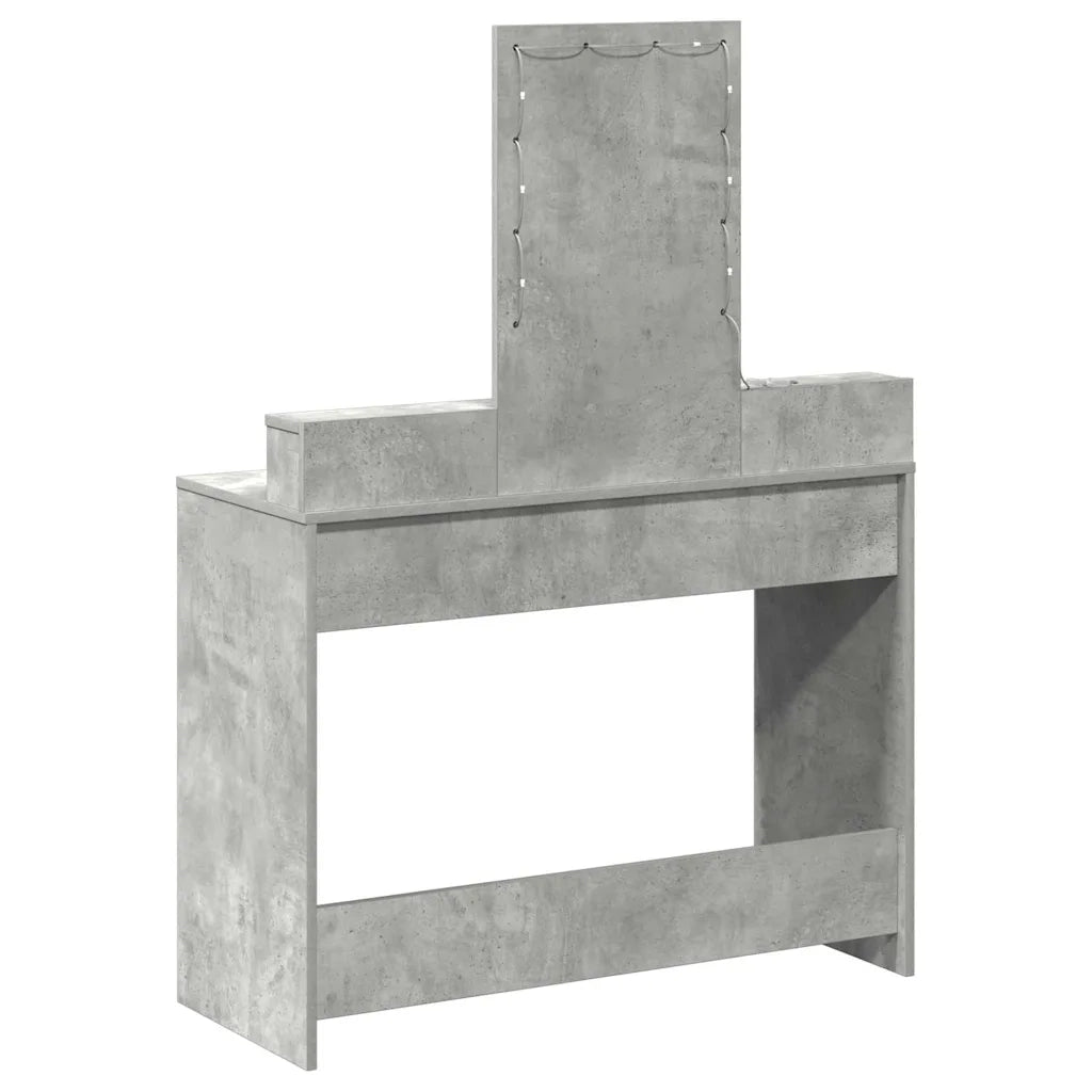 Tavolo da Trucco Grigio 100 x 41 x 140 cm Legno ingegnerizzato 865175
