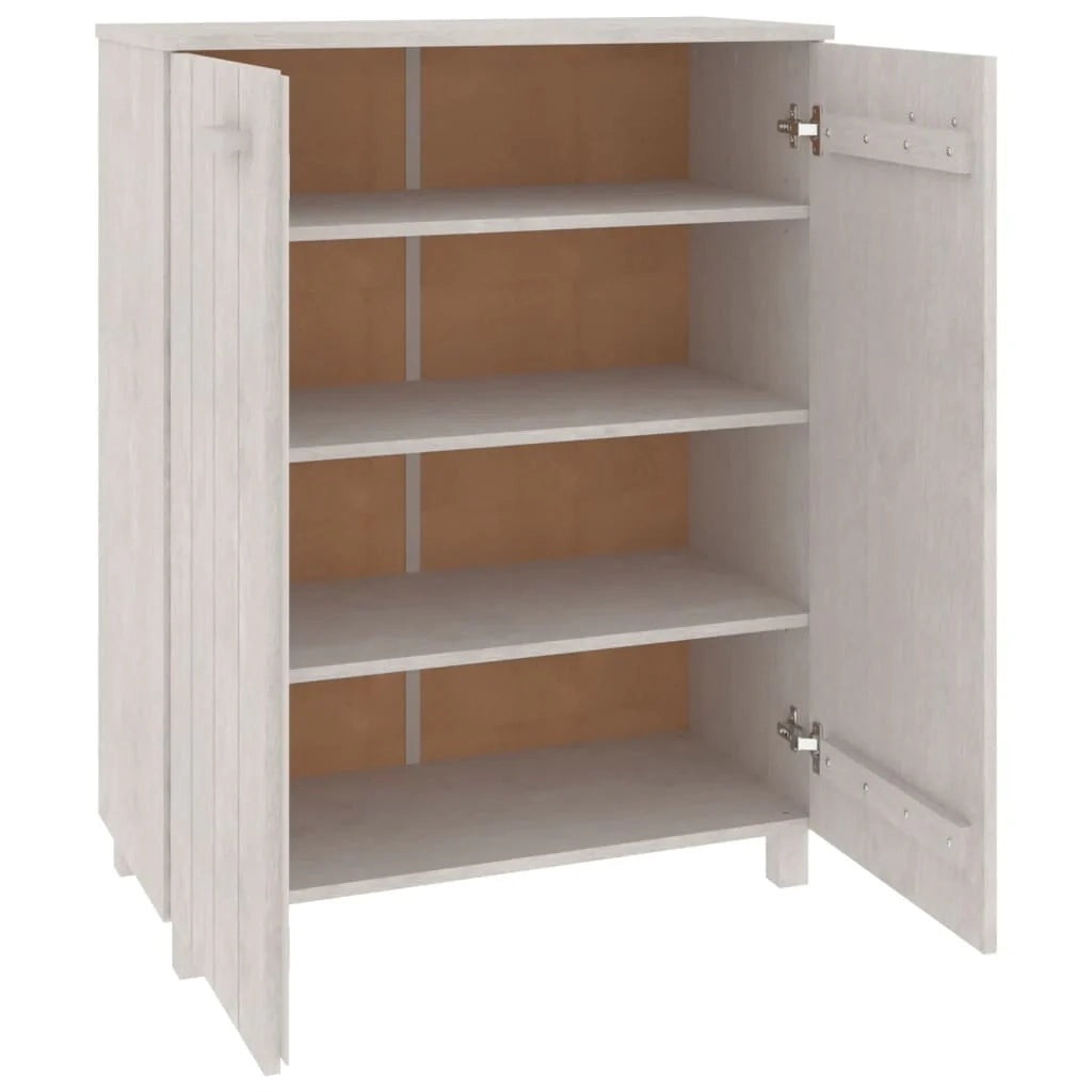 Scarpiera mobile contenitore per scarpe mobile per ingresso/corridoio/soggiorno 85 x 40 x 108 cm legno di pino bianco 02_0021861