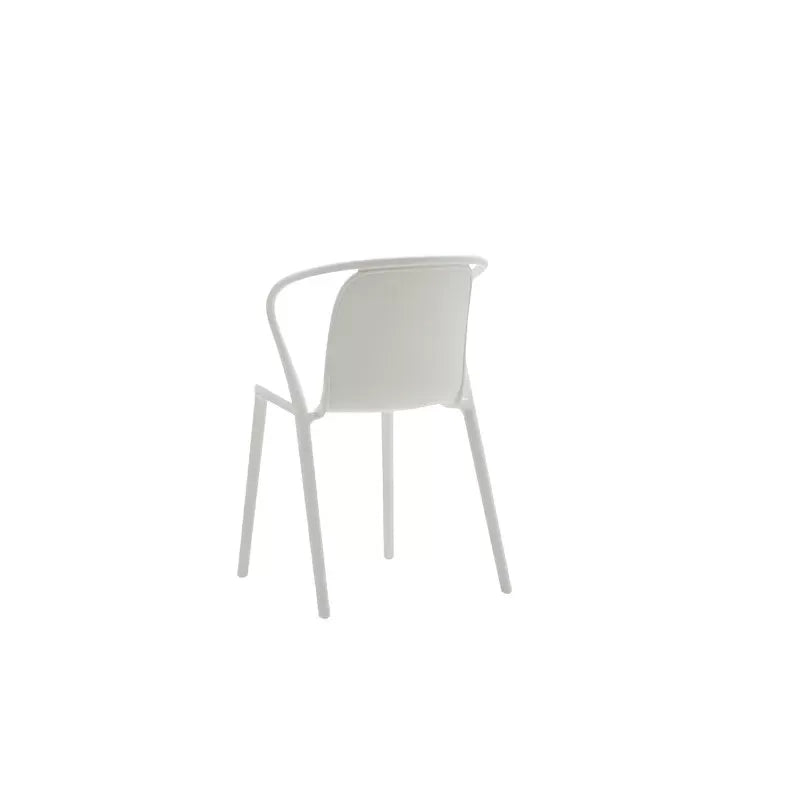 Set 4 sedie design polipropilene colore bianco 54x54x80