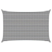 Telo Ombra-Vela Ombreggiante-Parasole a Vela Antracite e Bianco 3 x 5 m HDPE
