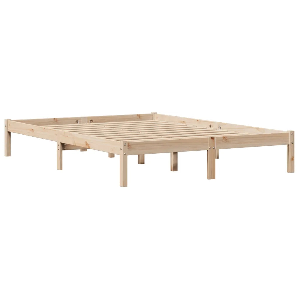 Letto senza Materasso 140x200 cm in Legno Massello di Pino 3305722