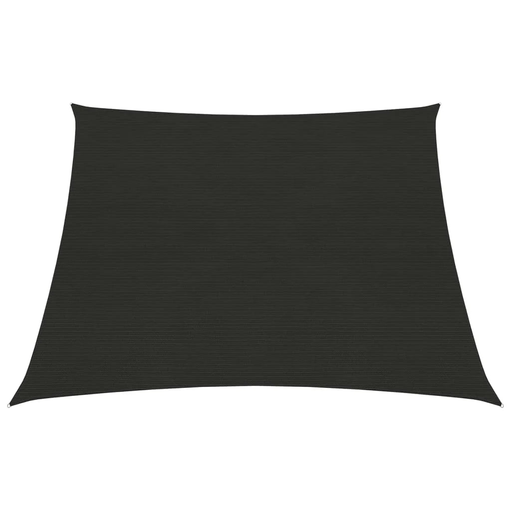Vela ombreggiante/ombrellone 3/4 x 2 m HDPE 160 g/m² nero02_0009198