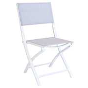 Sedia da Giardino Pieghevole in Alluminio Textilene cm 58x46x85 - JEFF