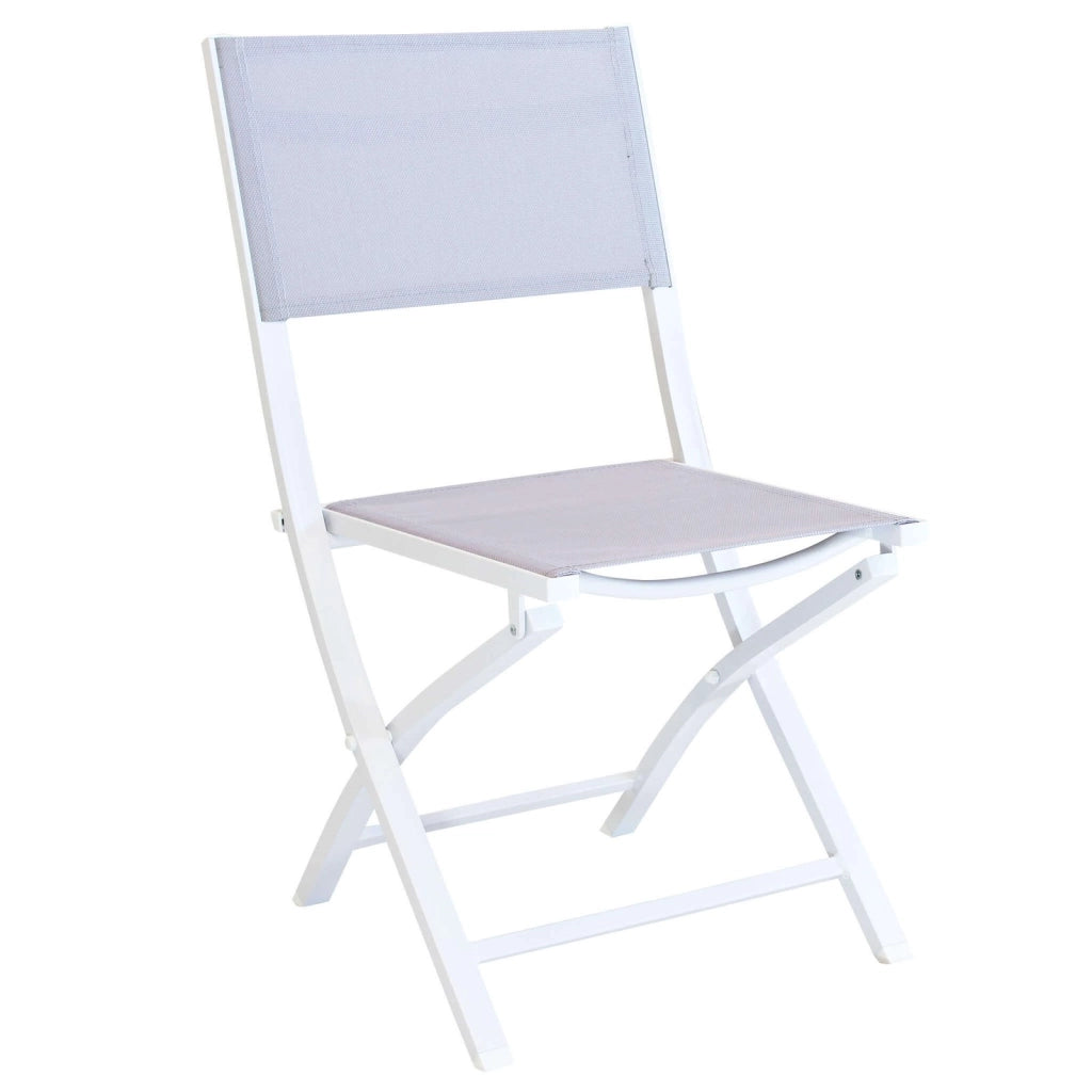 Sedia da Giardino Pieghevole in Alluminio Textilene cm 58x46x85 - JEFF