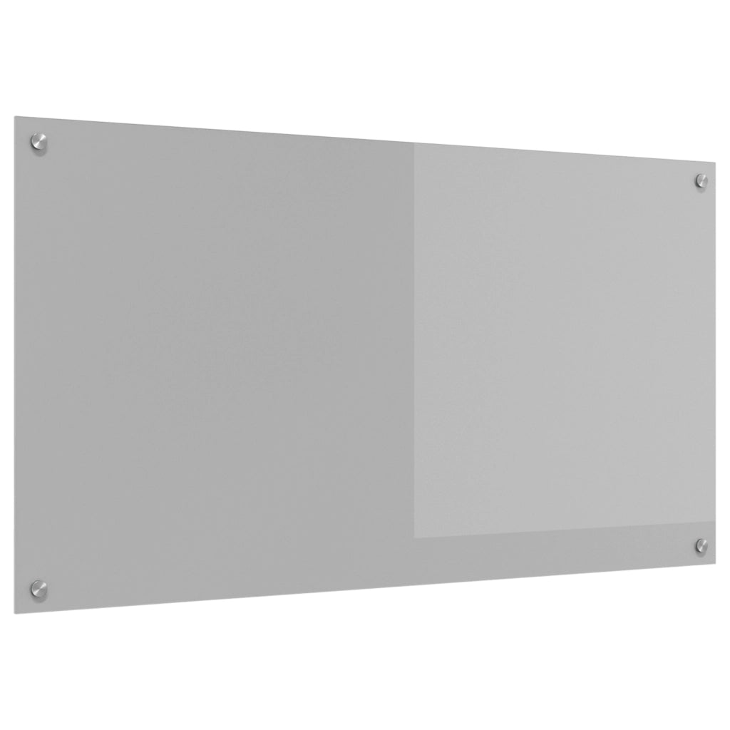 Schienale Cucina Grigio Chiaro 110x60x0,6 cm Vetro Temperato di