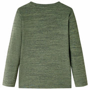 Maglietta per Bambini Maniche Lunghe Cachi M¨¦lange 116