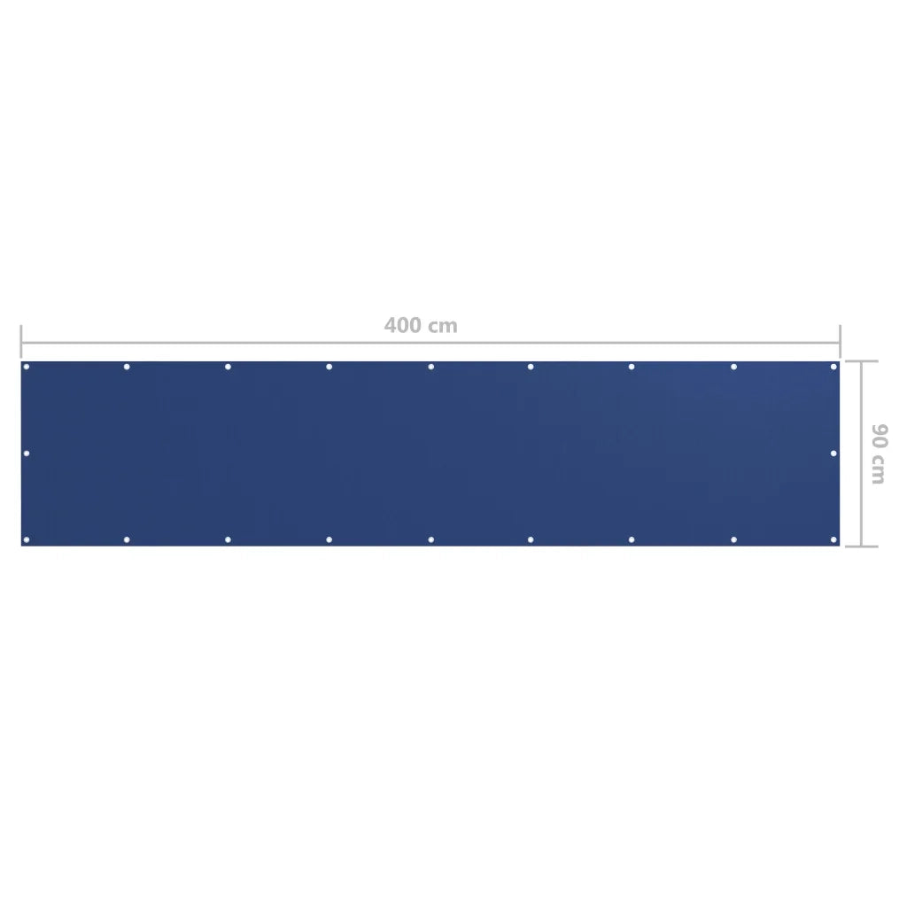 Paravento Balcone Blu 90x400 cm in Tessuto Oxford 135013