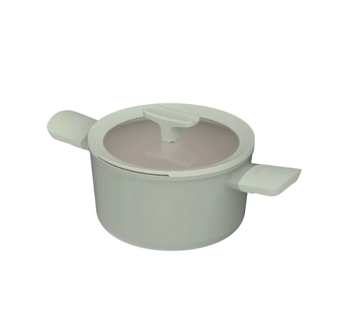 Casseruola antiaderente con coperchio balance sage verde salvia 20 cm