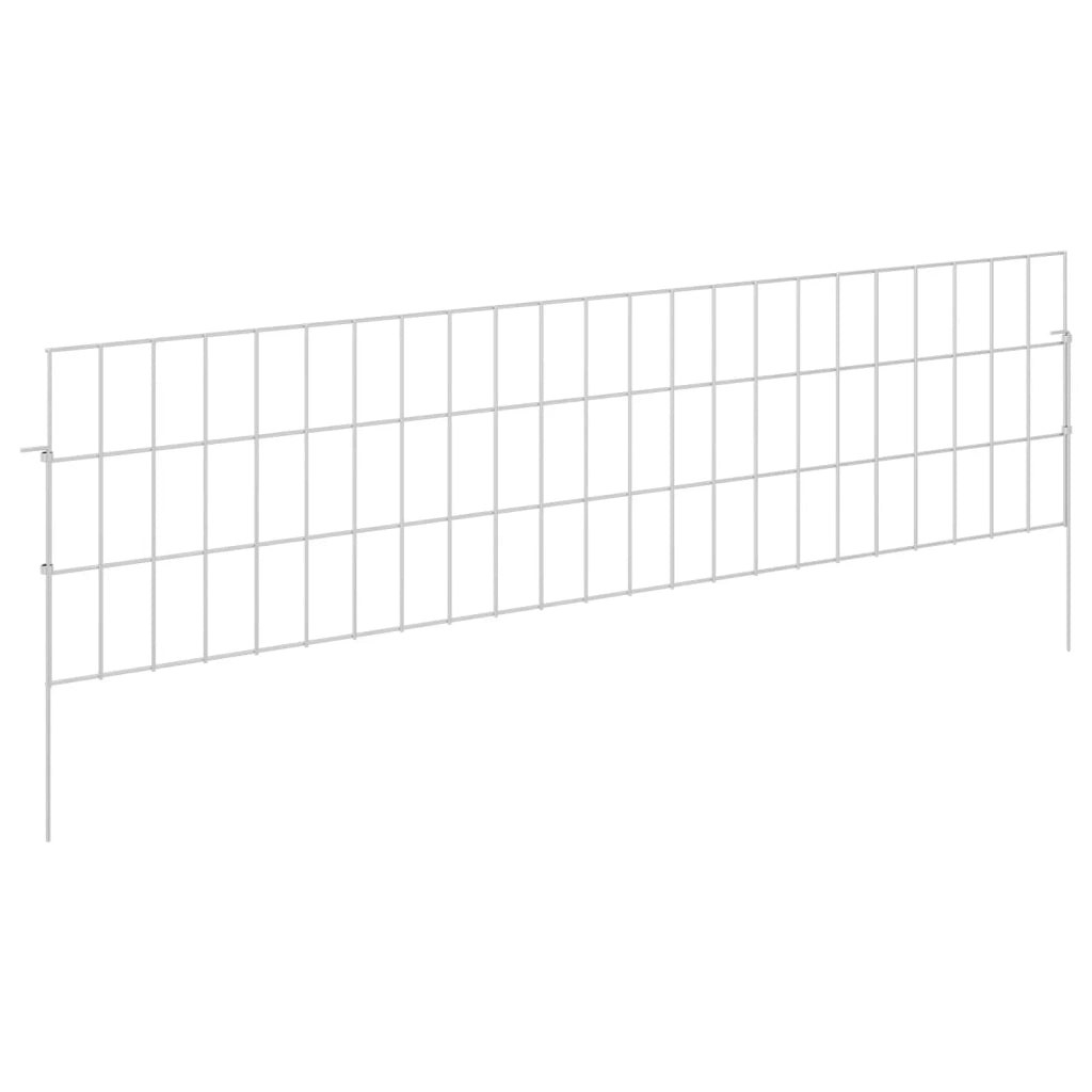Recinzione da Giardino con Picchetti 12 pcs 115 x 30 cm Mesh 42042963