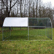 Fudajo Recinto animali XXL 4x2,95x2m con tettoia impermeabile, porta e spazio per movimento libero