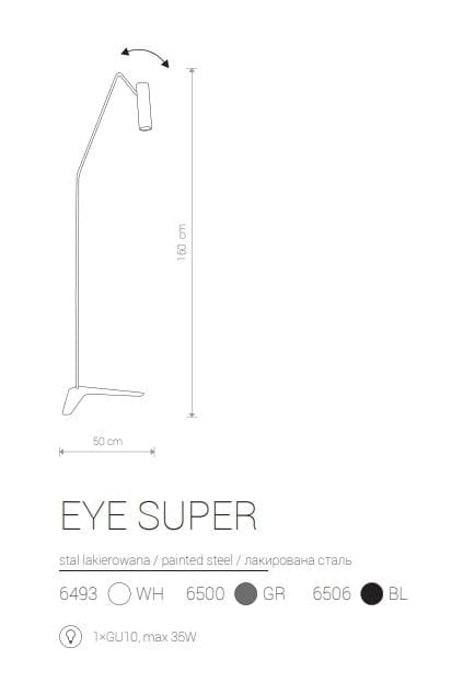 Lampada da terra Nowodvorski Eye Super bianca LED GU10