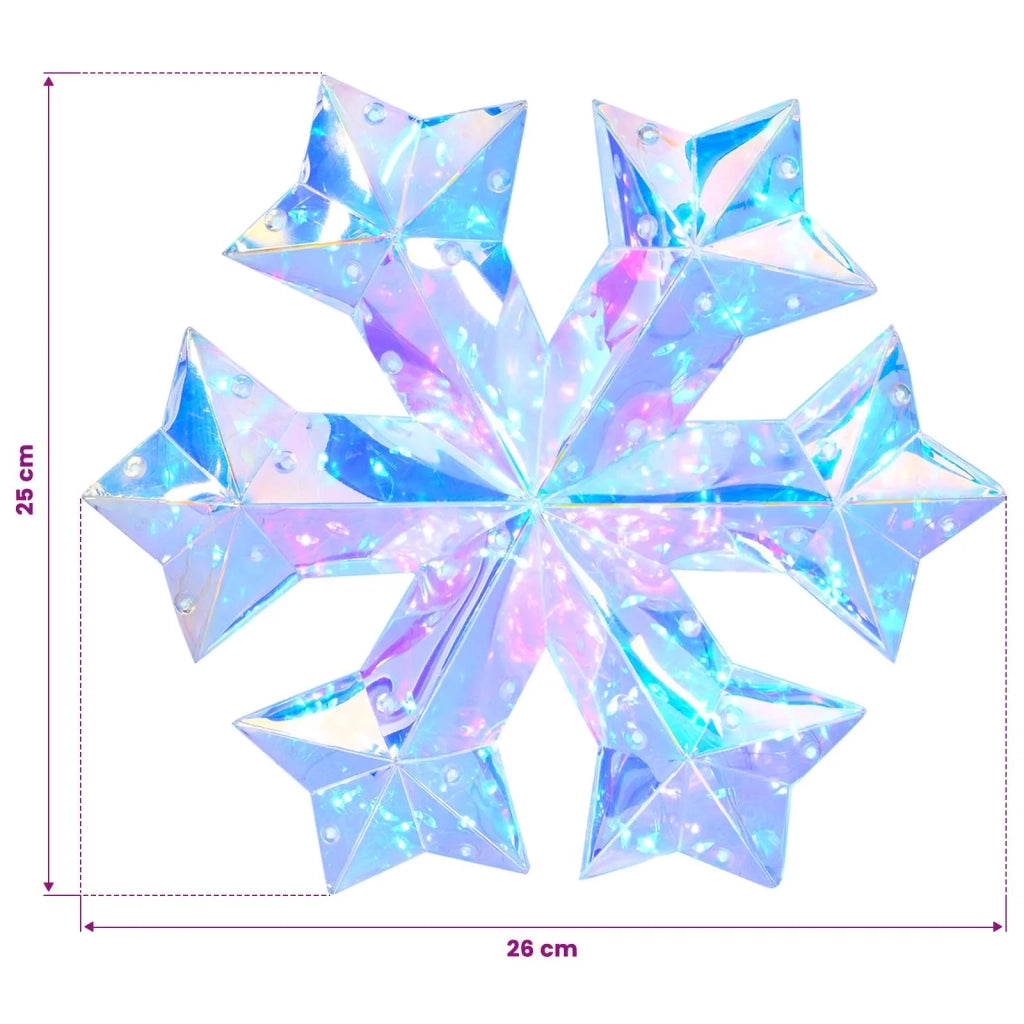 Fiocco di neve LED prismatico iridescente Multicolore 42056639