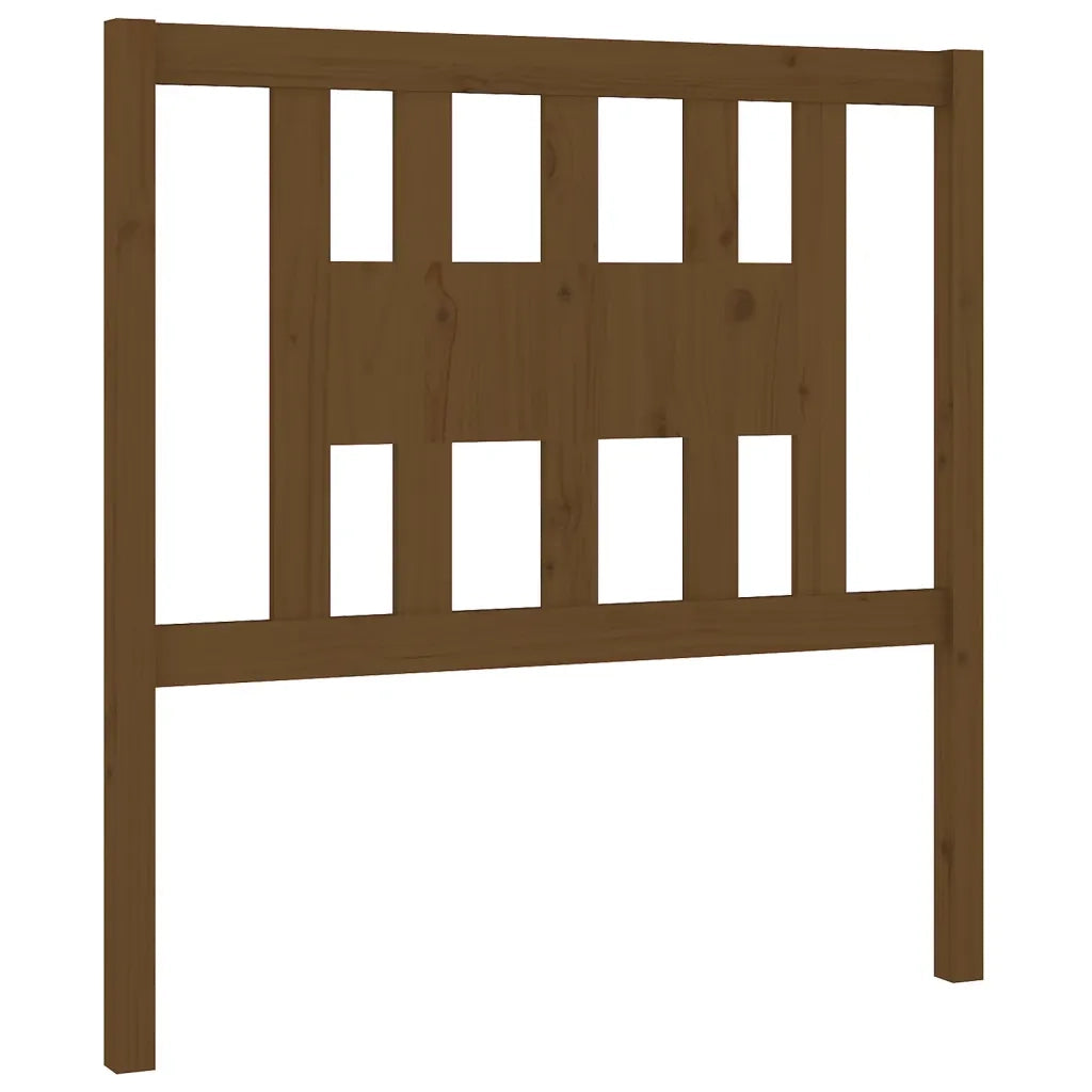 Testiera per Letto ambra 106x4x100 cm in Legno Massello di Pino 818658