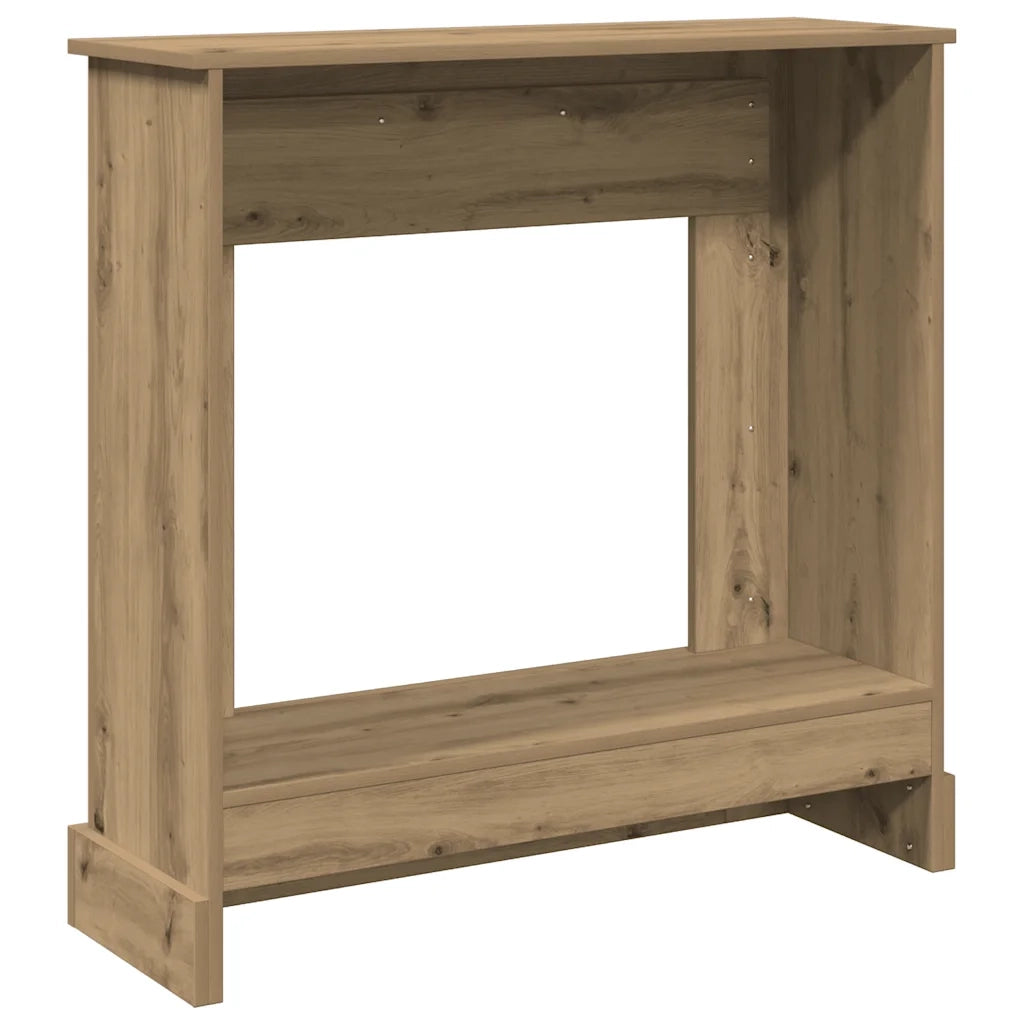 vidaXL Cornice per Camino Rovere Artigianale 90x30x90 cm Truciolato