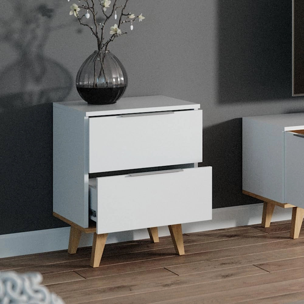 Cassettiera per camera da letto Nautica, Bianco, 40 x 61 cm, adatto per riporre abiti e oggetti di uso quotidiano