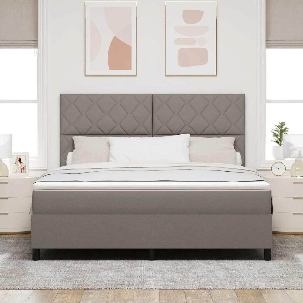 Letto a molle con testiera Talpa 180 x 200 cm Tessuto 3339487