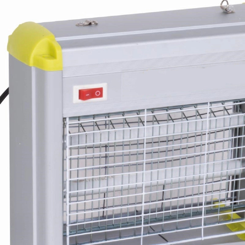 Trade Shop - Zanzariera Elettrica 12w (2x6w) Tubi Neon Raggi Uv Per Casa Giardino 220v 50hz -