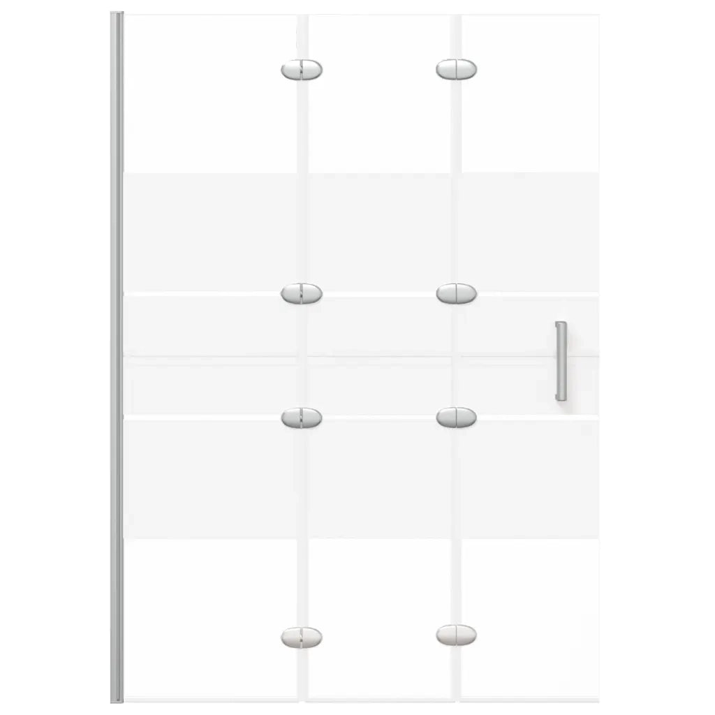 Pannello Doccia Pieghevole in ESG 100x140 cm Bianco cod mxl 48995
