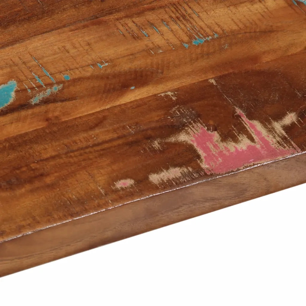 Piano Tavolo 70x30x3,8 cm Rettangolare in Massello di Recupero 371099