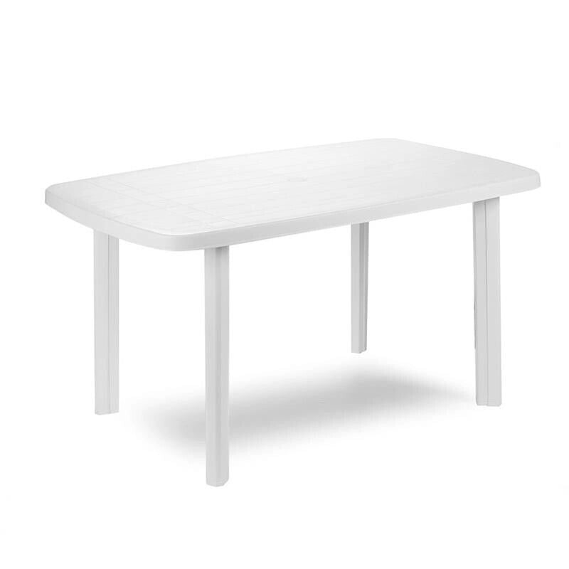 MAURY'S TAVOLO FARO DA ESTERNO 137 X 85 X H72 IN COLORE BIANCO
