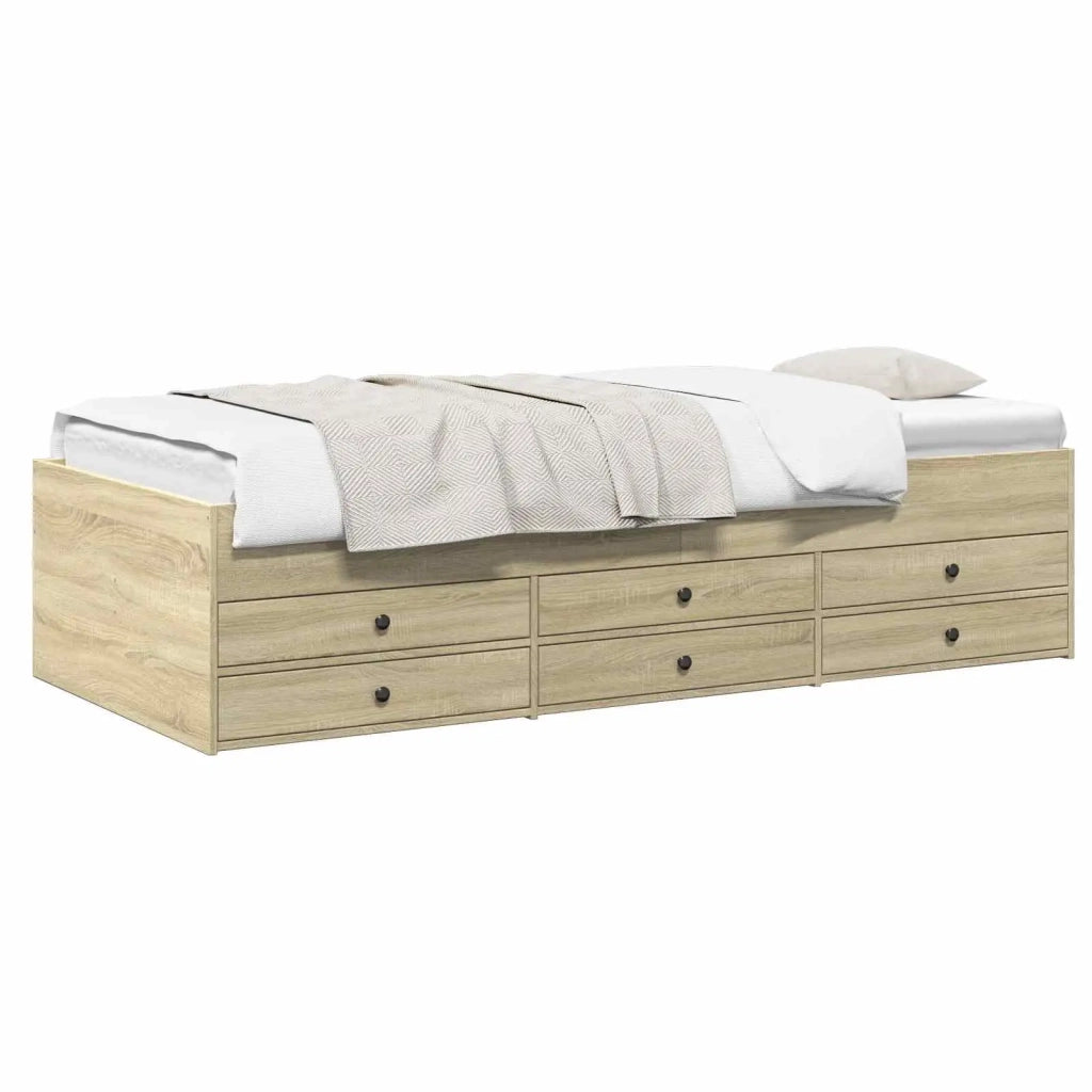 Telaio del letto con storage Rovere Sonoma 80 x 200 cm 3429646
