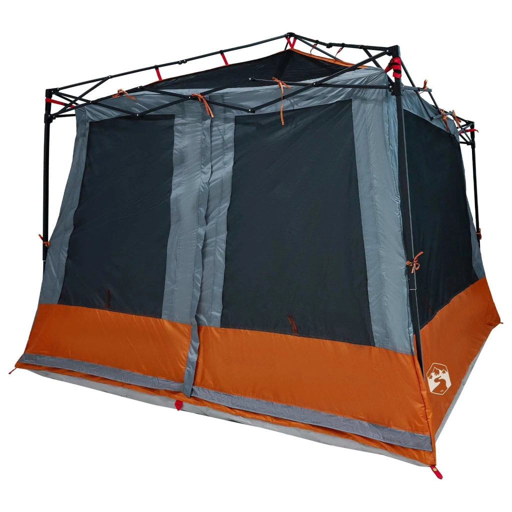 Set di Tende da Campeggio con tetto 2 pcs Grigio e arancione