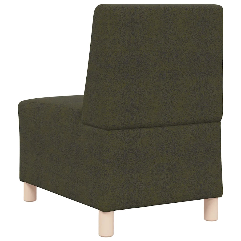 Divano Sedia senza Braccioli Verde Militare 55 cm in Similpelle Scamosciata