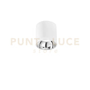 PLAFONIERA LED MIG BIANCA E CROMO IN ACRILICO E ALLUMINIO 20W 2000LM 3000K ANTIABBAGLIAMENTO 11,4X11
