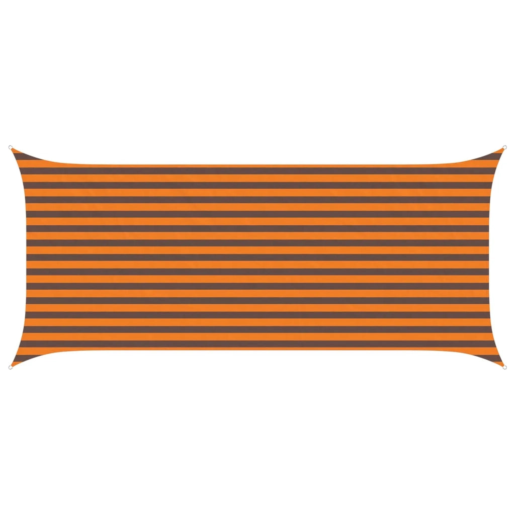 Vela Parasole | Telo Ombra | Vela da ombra solare Arancione e Marrone 4,5 x 2 m
