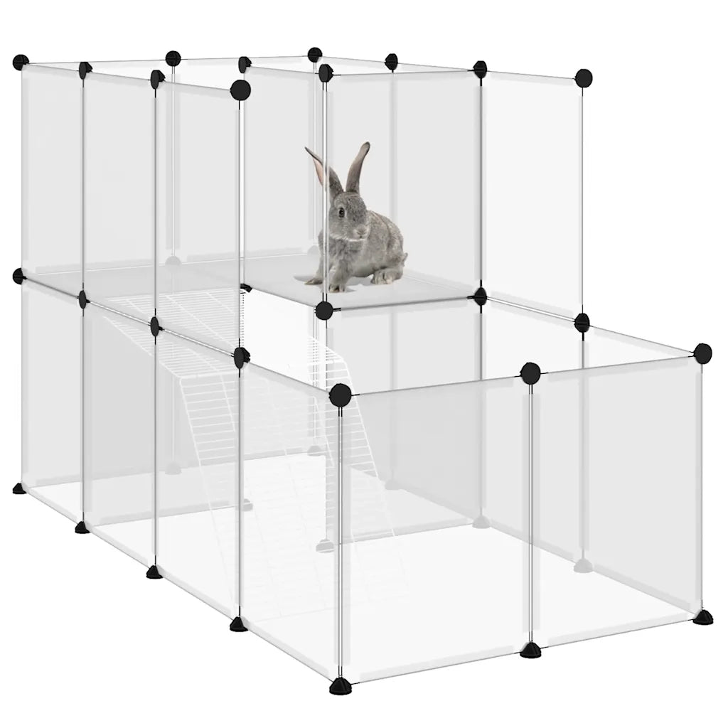 Gabbia per Piccoli Animali Trasparente 142x74x93cm PP e Acciaio CFW3709242