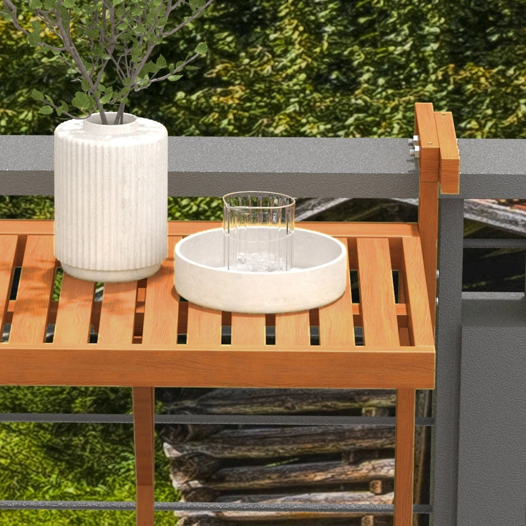 Tavolo pieghevole da esterno ¨C Zephmum ¨C Teak 68x65x55 cm