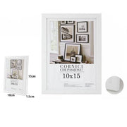 Trade Shop - Cornice Per Foto Fotografie Quadri Tele Poster Portafoto 10 X 15 Cm Bianca 63145 -