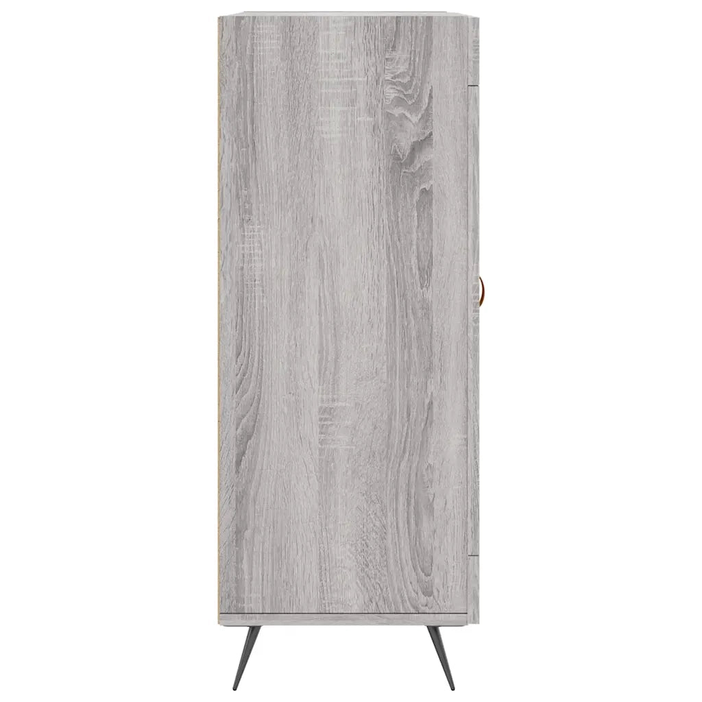 Credenza Grigio Sonoma 69,5x34x90 cm in Legno Multistrato
