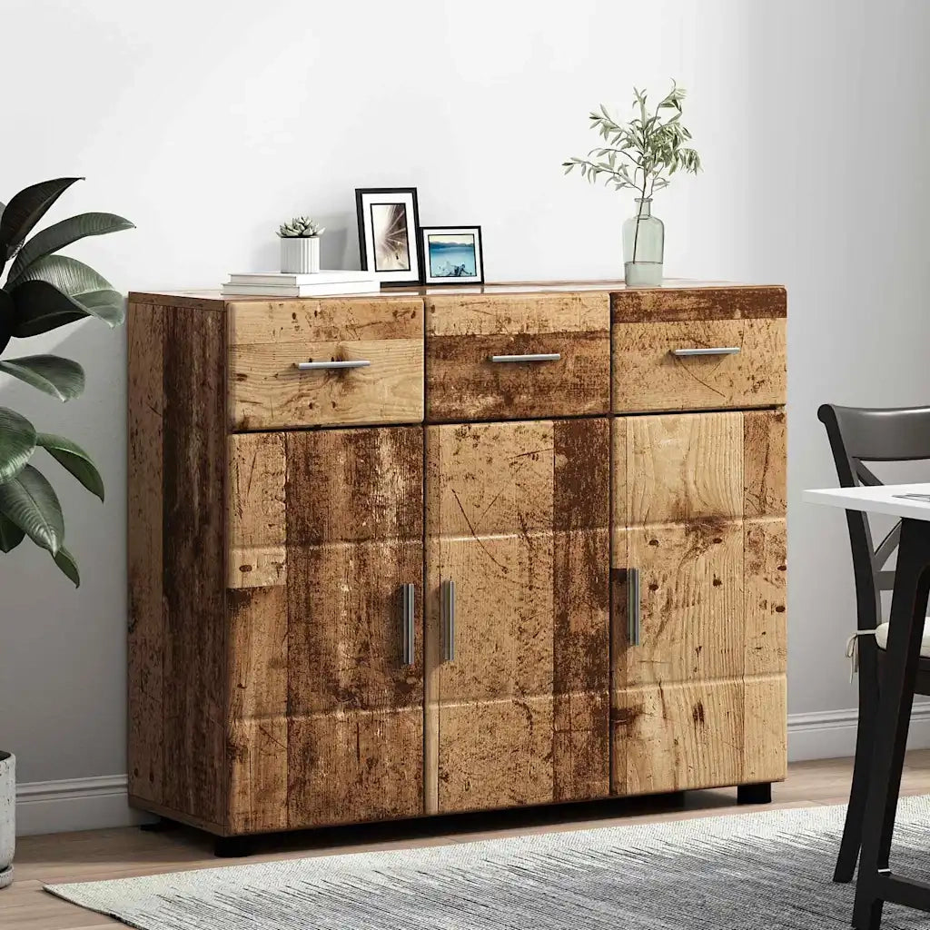Credenza con porta FLORIN Legno vecchio 88,5 x 30,5 x 73 cm 880319
