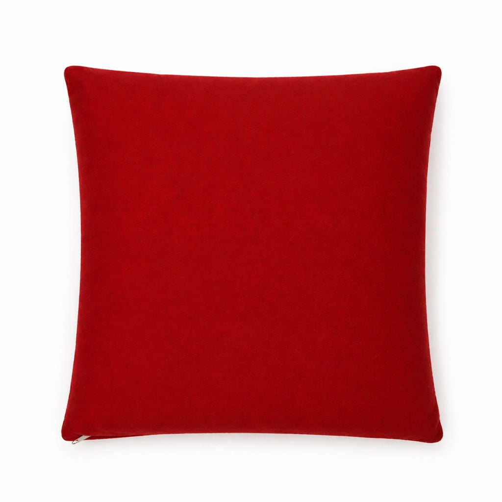 Cuscino decorativo 45x45 cm Sfoderabile in poliestere - Bordeaux