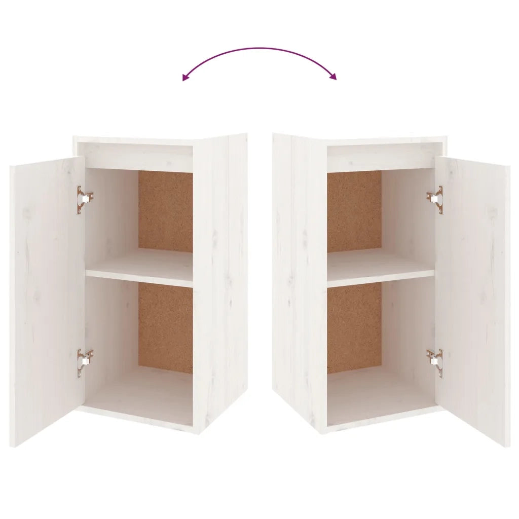 Mobili Porta TV 5 pz Bianchi in Legno Massello di Pino 3100215