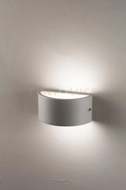 APPLIQUE LINUS SILVER 1 LUCE ATTACCO E27 L.25CM BIEMISSIONE IP44