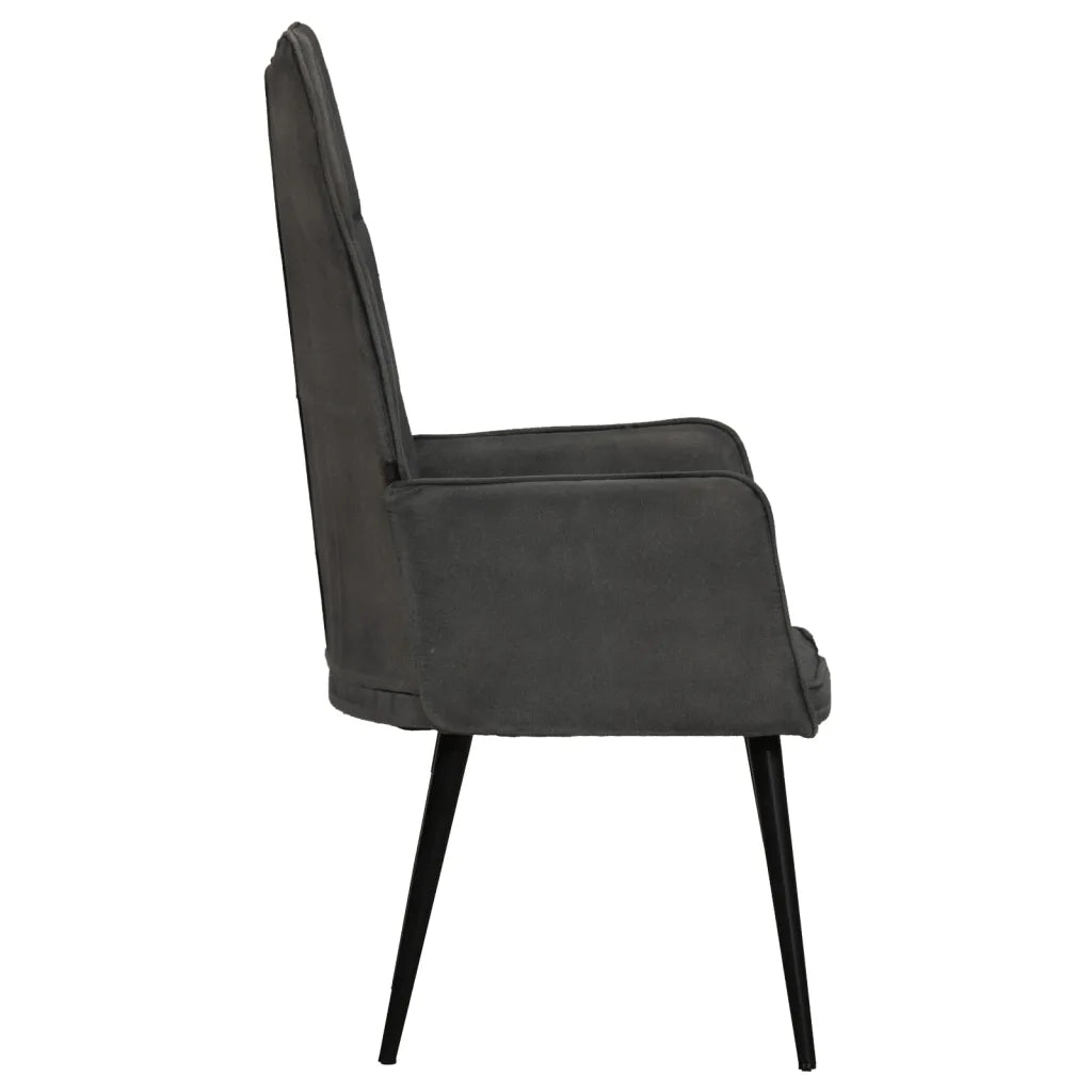Sedia a Schienale Alto Nera in Tela 339654