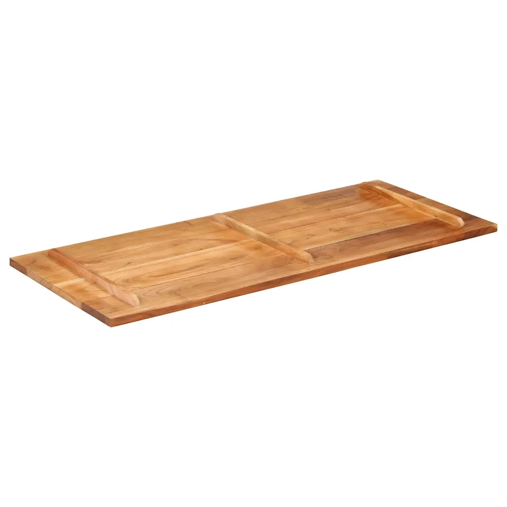 vidaXL Piano del Tavolo 140x60x(2,5-2,7) cm Legno Massello di Acacia