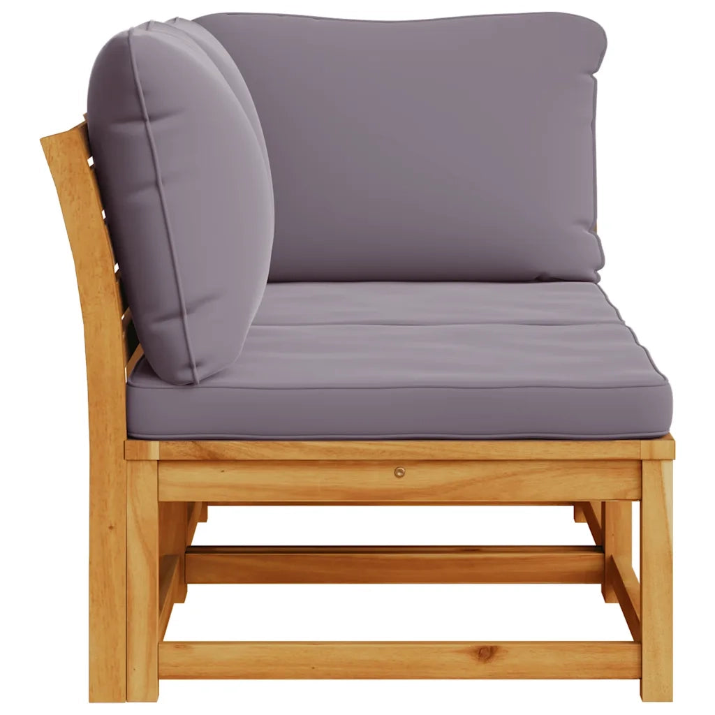 Set Salotto da Giardino 2 pz con Cuscini Legno Massello Acacia 366498