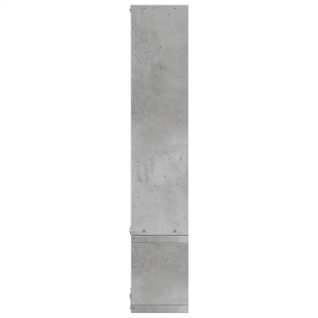 Scaffale a Parete Grigio Cemento 90x12x64 cm Legno Multistrato 840803