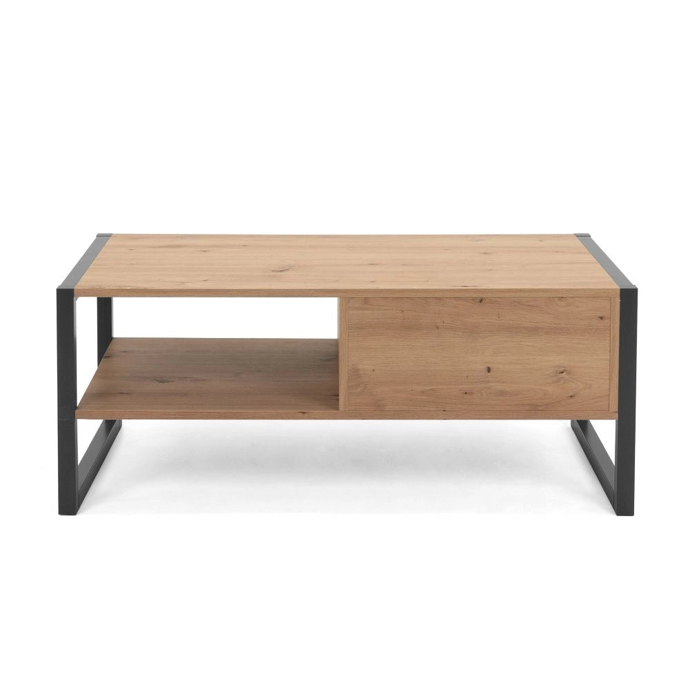Tavolino da salotto L100xP55XH40 Denver55 colore quercia antracite