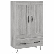 Credenza | Madia | Buffet da pranzo | Armadio da pranzo Grigio Sonoma 69,5x31x115 cm in Legno Multistrato