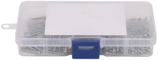 Set di 400 viti a tappo rotondo in acciaio inossidabile M2.2 - Alta resistenza - Assortimento di viti a croce