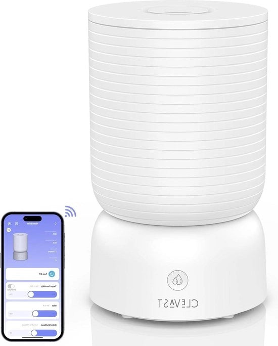 Bevettore d'aria Top Fill 3L - Camera da letto - Nebbia fredda - Silenzioso - Diffusore di olio essenziale - Regolazione dell'umidità - Bambino