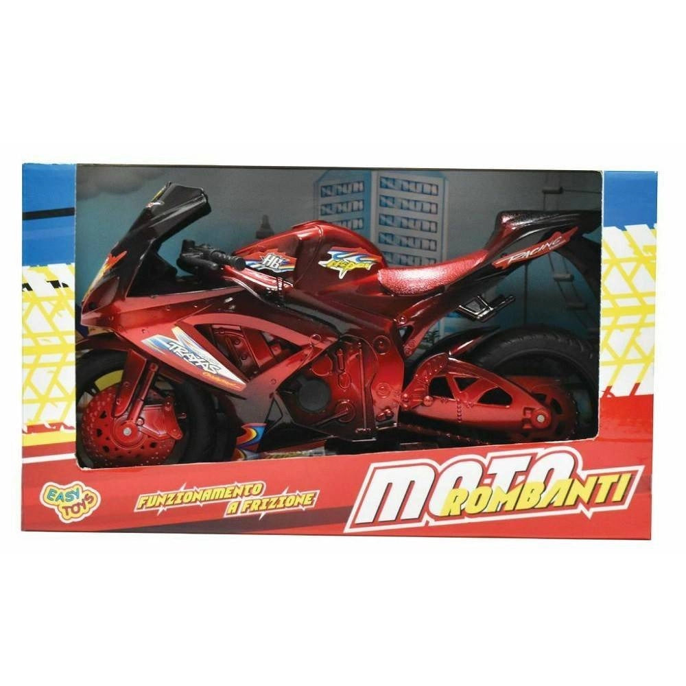 Trade Shop - Moto Rombanti Motocicletta Funzionamento A Frizione Giocattolo Gioco Bambini -