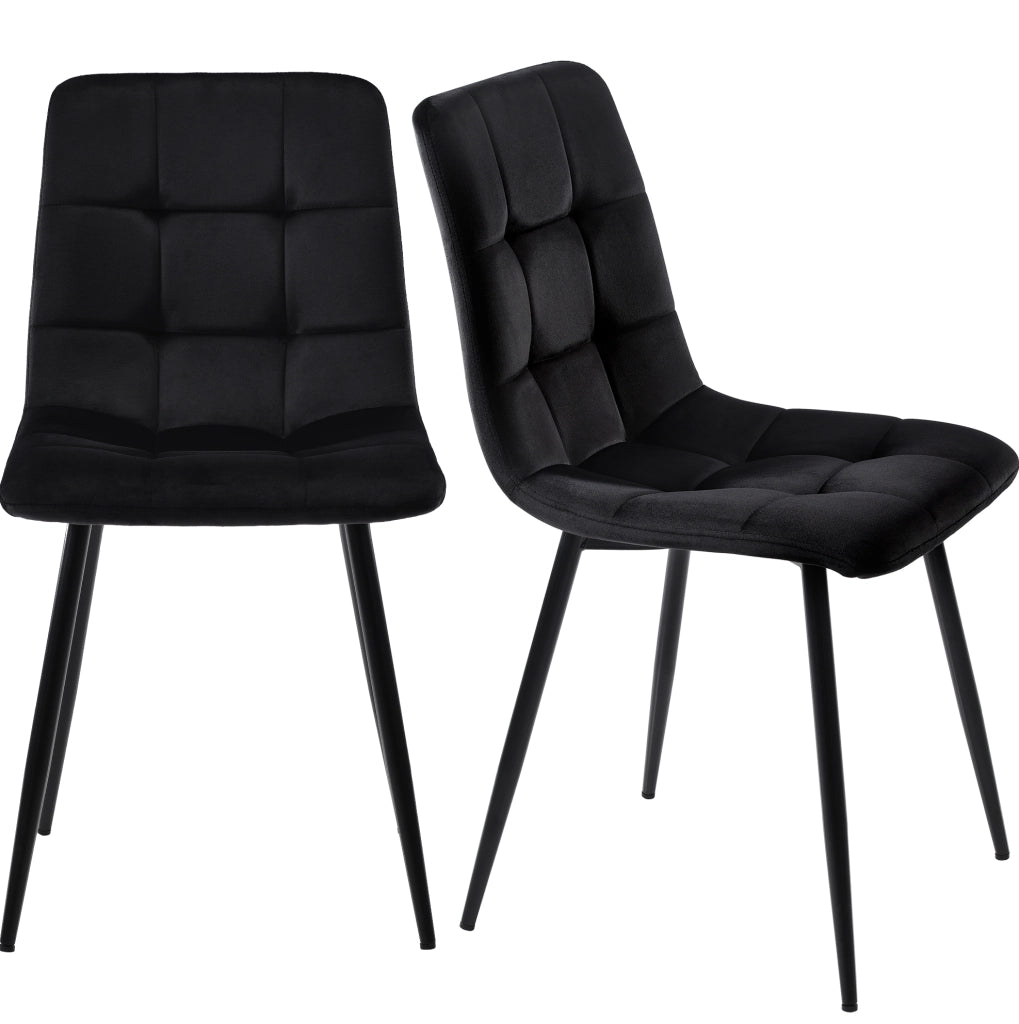 Set tavolo e sedie 117x68x75 cm in MDF noce nero， 5 pezzi moderni