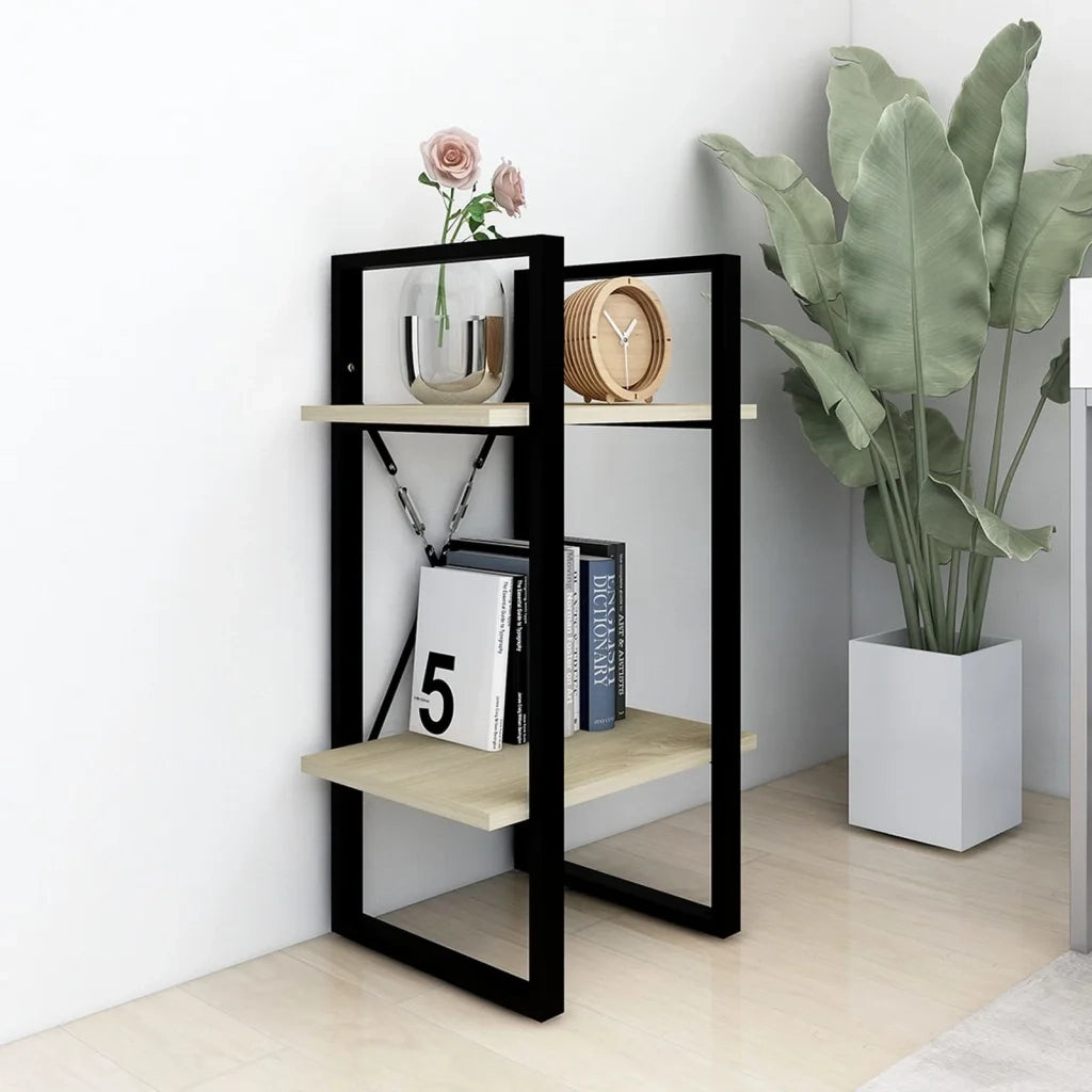 Libreria 2 Ripiani Rovere Sonoma 40x30x70 cm Legno Multistrato 806410