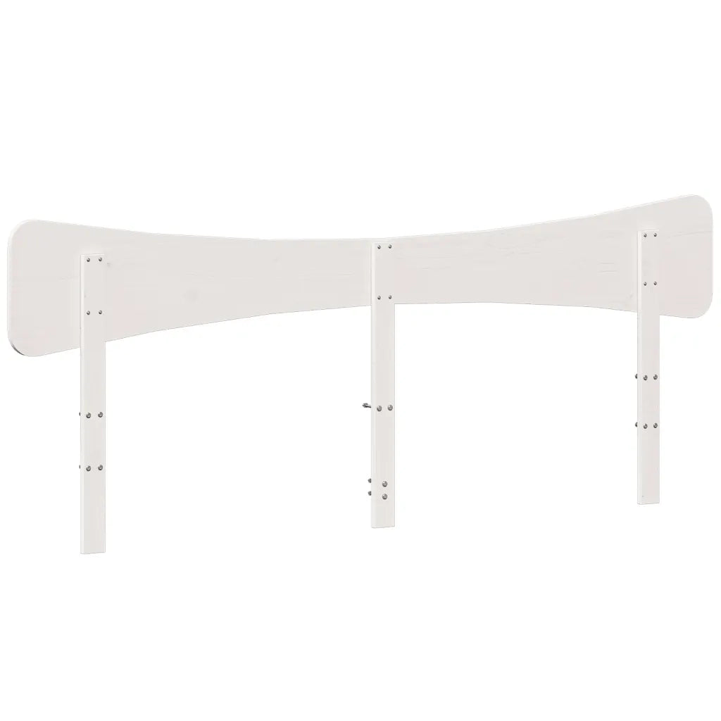 Testiera-Testata-Testiera Decorativa Bianca 180 cm in Legno Massello di Pino