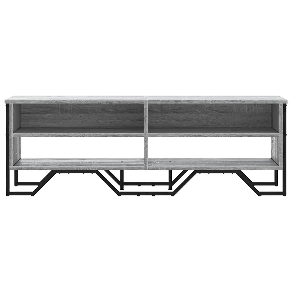 Mobile Porta TV Grigio Sonoma 122x34x41cm in Legno Multistrato